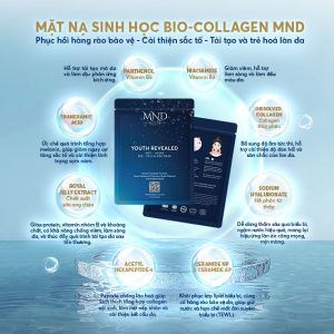 Mặt nạ MND Bio Collagen hoà tan : trắng sáng , phục hồi và trẻ hoá da